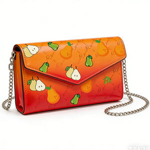 Sac à bandoulière à rabat <span class=keywords><strong>en</strong></span> cuir PU à imprimé fruits dégradé pour femmes, pour les acheteurs <span class=keywords><strong>en</strong></span> gros OEM ODM - Product Image 2