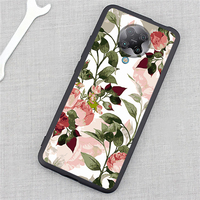 Coque de Téléphone Élégante Antichoc en TPU Souple Mat à Motif Floral pour Fille de Luxe, Compatible Xiaomi 14 Redmi K60 Pro POCO X5 15