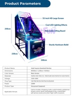 Machine d'arcade de basket-ball commerciale à monnayeur, simulateur de jeu de tir sportif pour aires de jeux pour enfants et centres de divertissement familial (FEC)