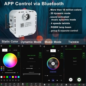 JINXIN 32W Twinkle RGBW LED fibra óptica iluminación Starlight Headliner <span class=keywords><strong>Kit</strong></span> por aplicación de música controlada para coche/cine en casa - Product Image 2