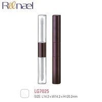 Conteneurs cosmétiques Double face 6ml 10ml, lot de 50 pièces, bouteille ronde, emballage de rouge à lèvres liquide à deux têtes