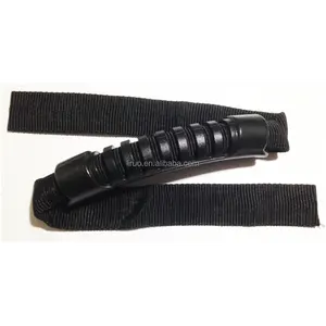 Black plastic luggage handle with PP webbing
