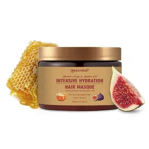 Wholesale OEM Natural Honey Mafura Oil Hair Mask With Fig Masque Manuka For Dry Damaged Hair Deep Conditioning Treatment Mask
