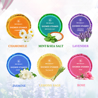 Diffuseurs de vapeur pour douche à la menthe parfumée, vegan, naturels, écologiques, marque privée, logo personnalisé, emballage coloré sur mesure