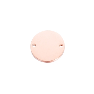 Breloques rondes personnalisées en plaqué or 18 carats <span class=keywords><strong>de</strong></span> 10 à 30 mm, deux trous, en acier inoxydable, pour la <span class=keywords><strong>fabrication</strong></span> <span class=keywords><strong>de</strong></span> bracelets et <span class=keywords><strong>de</strong></span> colliers - Product Image 3