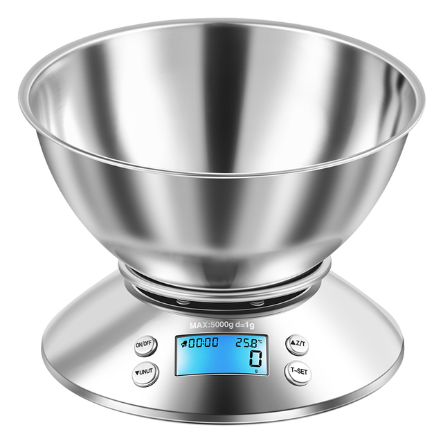 Multifunctional Stainless Steel Kitchen Scale Accurate Weighing Scales for Precise Weight Measurement
