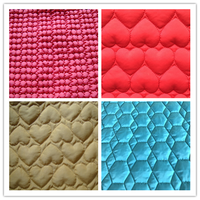 Conception personnalisée OEM Broderie Couture 100% Polyester Matelassé Tissu Imperméable