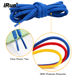 IRun 6mm redondo cordones de zapatos deporte cordón de poliéster reciclado de los cordones de los zapatos de embalaje personalizado - Product Image 2