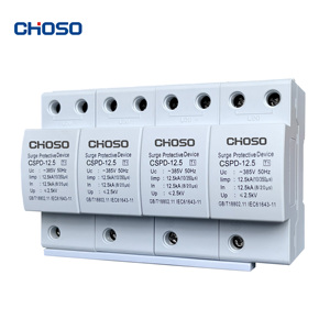 CHOSO CSPD-12.5 385V AC Pararrayos 4P 12.5kA T1 SPD Dispositivo de Protección Contra Sobretensiones para Protección Contra Rayos en Distribución Principal de Energía CE - Product Image 3