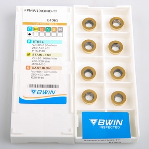 Fabricante personalizado RPMW 1003 Fresa frontal RPMW1003 R5 Inserto de fresado de carburo de tungsteno CNC redondo - Product Image 4