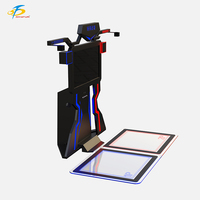 Skyfun 신나는 시뮬레이터 HTC VR 게임 헤드셋 2 플레이어 슈팅 배틀 플랫폼 9D VR 게임 머신 시뮬레이터