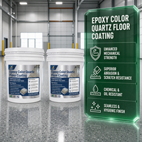 Peinture de sol autolissante en résine époxy colorée pour intérieur, cuisine et salle de bain, revêtement antidérapant et imperméable
