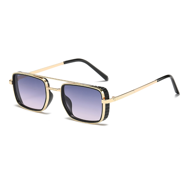 Hot Sale 2025 Trendy Gold Frame Sunglasses for Women and Men Square Shades Sun Glasses Wholesale