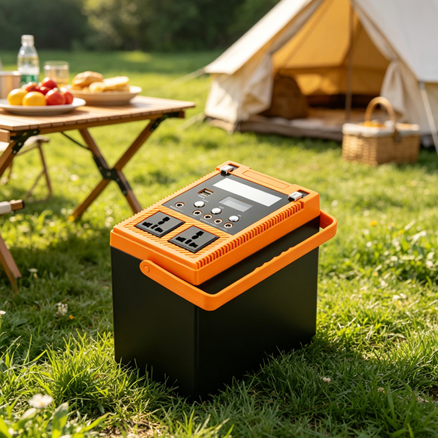 All In One Pure Sine Wave Inverter Mobile Solar Power Station Outdoor 12V Portable Power Station 300W for Large Power Supply