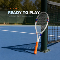Raquette de tennis en fibre de carbone Influence 290g, cordage en nylon extra dur, grip G2, 300mm+, équilibre, pour joueurs amateurs, entraînement de puissance