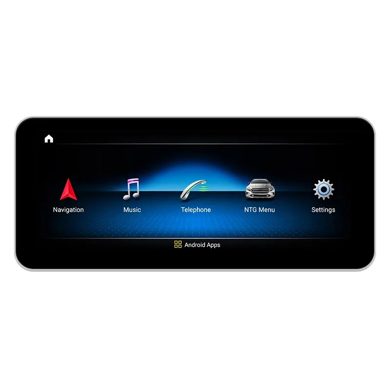 Máy Phát Đa Phương Tiện Điều Hướng GPS Android 11 Màu Xanh Dương 12.3 Inch 8 Lõi Cho Benz W204 Benz C/GLC/V Class W205 2011-2018