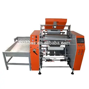 Electric Rewinder Machine Fully Automatic Electric Pre stretch Film Rewinding Machine