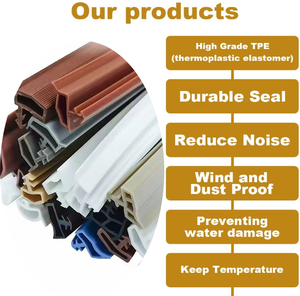Odorless TPE Seal Low Temperature Resistant High Elasticity Soundproof Durable TPE <strong>Strip</strong> for <strong>UPVC</strong> Windows and <strong>Doors</strong> - Product Image 2