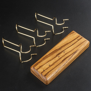 Soporte para <span class=keywords><strong>Pipas</strong></span> de Madera de Zebrano al por Mayor, con 1, 2 o 3 Ranuras |   Soporte Desmontable de Metal para Shisha para Tiendas de Artículos para Fumadores |   Yunang Smoking OEM al por Mayor - Product Image 2