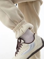 Polar ve kalınlaşmış İpli ayak bileği uzunlukta sweatpants casual spor pantolon sıcak ve kırışıklık dayanıklı 2025 yeni stil