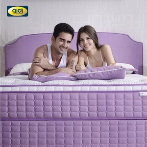 Matelas AIDI OEM/ODM 12 pouces en tissu, taille King, couleur violet, ressorts ensachés Bonnell, mousse à mémoire de forme hybride en gel - Product Image 3