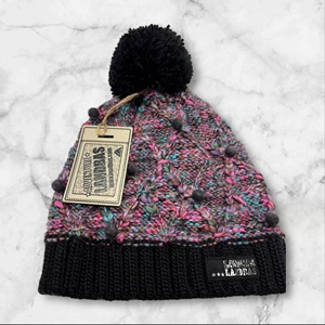 Excelente calidad estilo de moda POM Sport Beanie 85% acrílico 15% lana Jacquard patrón cálido invierno Beanie - Product Image 5