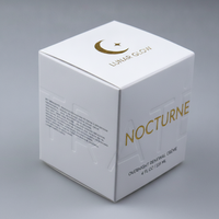 Boîte RTE en carton ivoire haut de gamme avec gaufrage à chaud or pour l'emballage de luxe d'huile capillaire