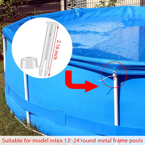 Kit de remplacement de goupille de verrouillage de cadre de <span class=keywords><strong>piscine</strong></span> portable en ABS avec manchon en caoutchouc pour <span class=keywords><strong>Intex</strong></span> 28270/28272, <span class=keywords><strong>accessoires</strong></span> de <span class=keywords><strong>piscine</strong></span> résistants aux UV - Product Image 6