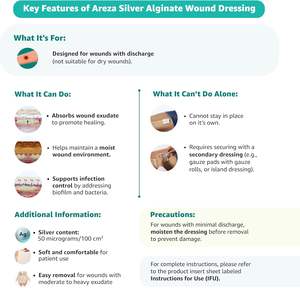 Perban Luka Serat Kalsium Alginat Medis Canggih Perlengkapan Medis - Product Image 5