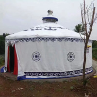 Tissu de tente yourte extérieur en toile sergé blanche imperméable, épais, coupe-vent, résistant à l'abrasion, respirant et anti-moisissure