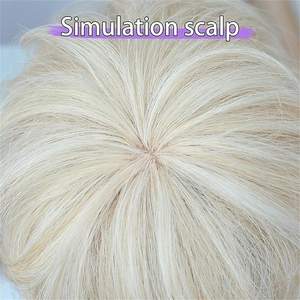 Vente en gros de <span class=keywords><strong>cheveux</strong></span> courts de longueur moyenne pour femmes châle brisé brun <span class=keywords><strong>blond</strong></span> <span class=keywords><strong>cheveux</strong></span> courts perruques de mode résistantes à la chaleur - Product Image 6
