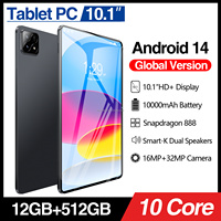 Tablet Pad6s de 10.1 Pulgadas con Android, 12GB+512GB, Pantalla Capacitiva HD, Android 14, Versión Global, Tablet PC al por Mayor
