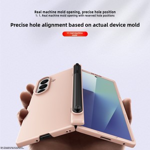 เคสโทรศัพท์รุ่นใหม่ Huanmin Factory สำหรับ Samsung Z Fold 6 ป้องกันเต็มรูปแบบ พร้อมบานพับสปริง ช่องใส่ปากกา เคลือบกันรอยขีดข่วน - Product Image 3