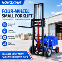 Chariot élévateur électrique simple, petit transpalette hydraulique pour entrepôt, mini chariot élévateur à quatre roues, capacité de charge de 0,5 tonne, 1 tonne, 1,2 tonne, certifié CE