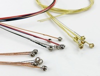 Guitar Accessories Wholesale Folk Acoustic Guitar Strings Brass Red Color Strings Beaded Bag