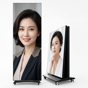 หน้าจอโปสเตอร์ LED GOB พับได้ พกพาสะดวก บางเฉียบ ใช้งานได้ทันที สำหรับแสดงผลภายในอาคาร เหมาะสำหรับซูเปอร์มาร์เก็ต ร้านอาหาร เมนูอาหาร และการส่งเสริมแบรนด์ - Product Image 1