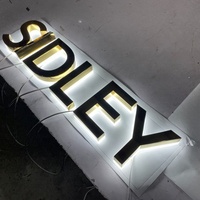 Enseigne Lumineuse LED 3D en Métal Koncept OEM, Lettres Rétroéclairées et Personnalisables