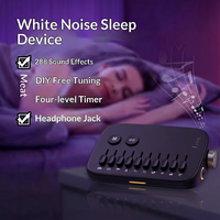 Machine à bruit blanc haut de gamme pour le sommeil, éliminateur de bruit basse fréquence, anti-insomnie, haut-parleur audio, modèle enfichable