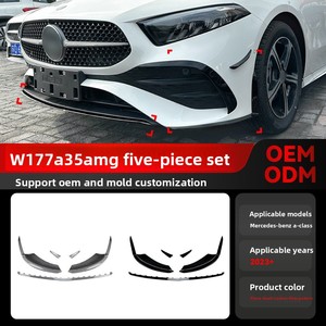 Protector de Parachoques Delantero y Protectores de Esquinas para <span class=keywords><strong>Mercedes</strong></span>-Benz Clase A W177 <span class=keywords><strong>2023</strong></span>+, <span class=keywords><strong>A180</strong></span> A200 A35 AMG - Product Image 2