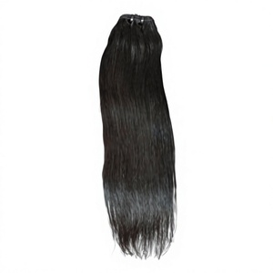 Extensiones de Cabello Humano Virgen Remy Indio para un Cabello Largo, Liso y Natural de Color Negro - Product Image 3