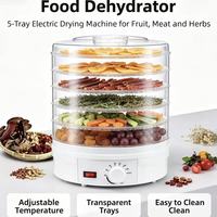 Nieuwe elektrische voedseldroger, design voor op het aanrecht, regelbare temperatuur, fruit- en jerkymaker, groente- en dierenvoedseldroger