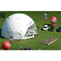 Tente dôme PVC personnalisée pour événements, diamètres 5M, 10M, 15M, 30M, montage rapide pour tournages, restaurants en plein air, festivals et célébrations