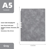 Carnet de notes professionnel A5 simple, personnalisable avec logo, pour réunions d'entreprise, en cuir PU, avec emplacement pour stylo, 100 feuilles, promotionnel avec dorure à chaud