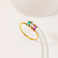 Meilleure Vente Classique Acier Inoxydable Plaqué Or et Argent Antique Bague Ajustable Unisexe pour Enfants Taille Personnalisable
