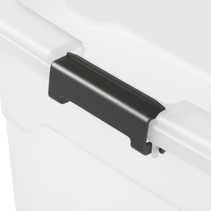 4pk 30L 45L 60L Caja de almacenamiento de plástico grande apilable con tapa Caja de plástico transparente Organizador con asa - Product Image 4