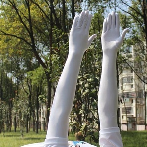 <span class=keywords><strong>Gants</strong></span> de bal noirs <span class=keywords><strong>Gatsby</strong></span> pour femmes, style années 20, avec plumes de poulet, longs, pour opéra, détection de métal, en stock - Product Image 2