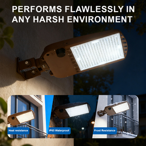 150W 240W 300W không thấm nước shoebox dẫn ánh sáng đường phố cho bãi đậu xe DLC ETL chứng nhận nhôm IP65 pin cung cấp điện - Product Image 6