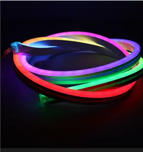 Lampu Hias Festival Stote Pernikahan Kustom 5V/12V Strip Neon Fleksibel LED 6*12 MM