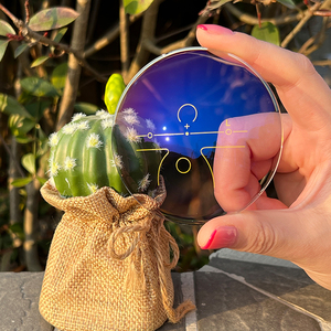 Bán sỉ Cr-39 1.56 tiến bộ photochromic HMC 75mm 12/14mm ống kính quang học kính mắt ống kính mắt ống kính mắt - Product Image 3