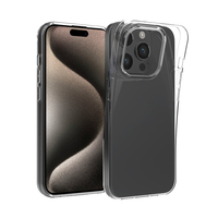 Protecteur d'écran en verre trempé 3 en 1 360 pour iPhone 16 15 Soft TPU Case